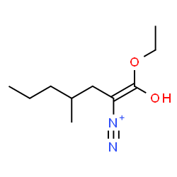 ChemSpider 2D Image | (1E)-1-Ethoxy-1-hydroxy-4-methyl-1-heptene-2-diazonium | C10H19N2O2
