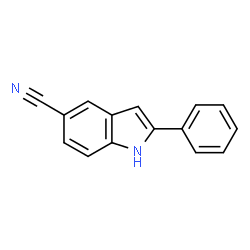ChemSpider 2D Image | 2-Phenyl-1H-indole-5-carbonitrile | C15H10N2
