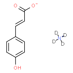 ChemSpider 2D Image | (~2~H_4_)Ammonium (2E)-3-(4-hydroxyphenyl)acrylate | C9H7D4NO3