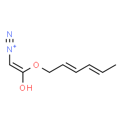 ChemSpider 2D Image | (Z)-2-[(2E,4E)-2,4-Hexadien-1-yloxy]-2-hydroxyethenediazonium | C8H11N2O2