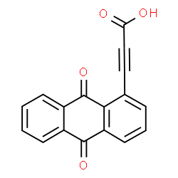 ChemSpider 2D Image | 3-(9,10-Dioxo-9,10-dihydro-1-anthracenyl)-2-propynoic acid | C17H8O4