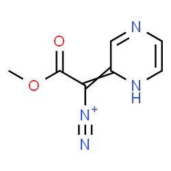 ChemSpider 2D Image | 2-Methoxy-2-oxo-1-(2(1H)-pyrazinylidene)ethanediazonium | C7H7N4O2