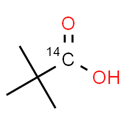 ChemSpider 2D Image | 2,2-Dimethyl(1-~14~C)propanoic acid | C414CH10O2
