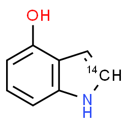 ChemSpider 2D Image | (2-~14~C)-1H-Indol-4-ol | C714CH7NO