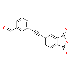 ChemSpider 2D Image | 3-[(1,3-Dioxo-1,3-dihydro-2-benzofuran-5-yl)ethynyl]benzaldehyde | C17H8O4