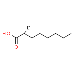 ChemSpider 2D Image | (2-~2~H_1_)Octanoic acid | C8H15DO2