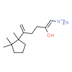ChemSpider 2D Image | (1Z)-2-Hydroxy-5-(1,2,2-trimethylcyclopentyl)-1,5-hexadiene-1-diazonium | C14H23N2O