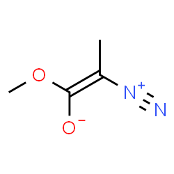 ChemSpider 2D Image | (1E)-2-Diazonio-1-methoxy-1-propen-1-olate | C4H6N2O2