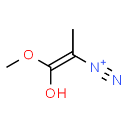 ChemSpider 2D Image | (1E)-1-Hydroxy-1-methoxy-1-propene-2-diazonium | C4H7N2O2