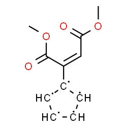 ChemSpider 2D Image | 1-[(2Z)-1,4-Dimethoxy-1,4-dioxo-2-buten-2-yl]-1,2,3,4,5-cyclopentanepentayl | C11H11O4