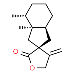 ChemSpider 2D Image | (3R,3a'S,4'R,7a'S)-3a',4'-Dimethyl-4-methylenedecahydrospiro[furan-3,2'-inden]-2-one | C15H22O2