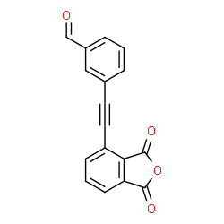 ChemSpider 2D Image | 3-[(1,3-Dioxo-1,3-dihydro-2-benzofuran-4-yl)ethynyl]benzaldehyde | C17H8O4
