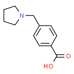 ChemSpider 2D Image | 4-(Pyrrolidin-1-ylmethyl)benzoic acid | C12H15NO2
