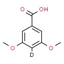 ChemSpider 2D Image | 3,5-Dimethoxy(4-~2~H)benzoic acid | C9H9DO4