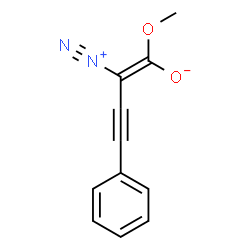 ChemSpider 2D Image | (1Z)-2-Diazonio-1-methoxy-4-phenyl-1-buten-3-yn-1-olate | C11H8N2O2