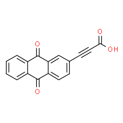 ChemSpider 2D Image | 3-(9,10-Dioxo-9,10-dihydro-2-anthracenyl)-2-propynoic acid | C17H8O4