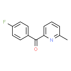 ChemSpider 2D Image | (4-Fluorophenyl)(6-methyl-2-pyridinyl)methanone | C13H10FNO