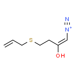 ChemSpider 2D Image | (1E)-4-(Allylsulfanyl)-2-hydroxy-1-butene-1-diazonium | C7H11N2OS
