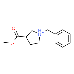 ChemSpider 2D Image | 1-Benzyl-3-(methoxycarbonyl)pyrrolidinium | C13H18NO2