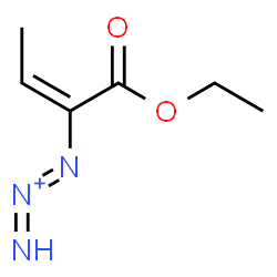 ChemSpider 2D Image | 1-[(2E)-1-Ethoxy-1-oxo-2-buten-2-yl]-1,2-triazadien-2-ium | C6H10N3O2