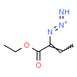 ChemSpider 2D Image | 1-[(2Z)-1-Ethoxy-1-oxo-2-buten-2-yl]-1,2-triazadien-2-ium | C6H10N3O2