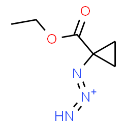 ChemSpider 2D Image | 1-[1-(Ethoxycarbonyl)cyclopropyl]-1,2-triazadien-2-ium | C6H10N3O2