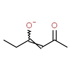 ChemSpider 2D Image | (3Z)-5-Oxo-3-hexen-3-olate | C6H9O2