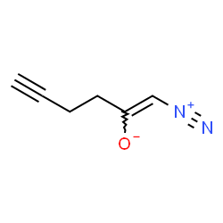 ChemSpider 2D Image | (1Z)-1-Diazonio-1-hexen-5-yn-2-olate | C6H6N2O