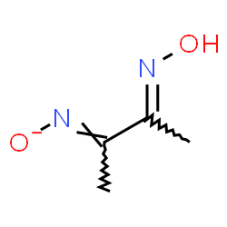 ChemSpider 2D Image | {(E)-[(3E)-3-(Hydroxyimino)-2-butanylidene]amino}oxidanide | C4H7N2O2