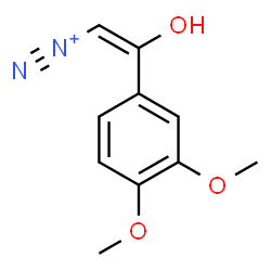ChemSpider 2D Image | (E)-2-(3,4-Dimethoxyphenyl)-2-hydroxyethenediazonium | C10H11N2O3