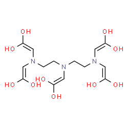ChemSpider 2D Image | 2,2',2'',2''',2''''-(1,2-Ethanediylnitrilo)penta(1,1-ethenediol) | C14H23N3O10