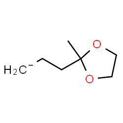 ChemSpider 2D Image | 3-(2-Methyl-1,3-dioxolan-2-yl)propan-1-ide | C7H13O2