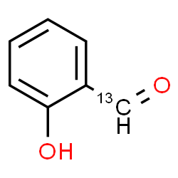 ChemSpider 2D Image | 2-Hydroxy(formyl-~13~C)benzaldehyde | C613CH6O2