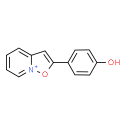 ChemSpider 2D Image | 2-(4-Hydroxyphenyl)[1,2]oxazolo[2,3-a]pyridin-8-ium | C13H10NO2