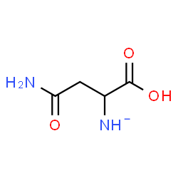 ChemSpider 2D Image | (3-Amino-1-carboxy-3-oxopropyl)azanide | C4H7N2O3