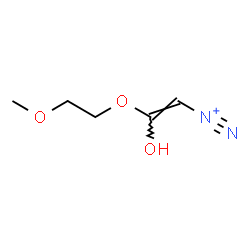 ChemSpider 2D Image | (E)-2-Hydroxy-2-(2-methoxyethoxy)ethenediazonium | C5H9N2O3