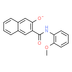 ChemSpider 2D Image | 3-[(2-Methoxyphenyl)carbamoyl]-2-naphthalenolate | C18H14NO3