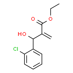 ChemSpider 2D Image | Ethyl 2-[(2-chlorophenyl)(hydroxy)methyl]acrylate | C12H13ClO3