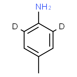 ChemSpider 2D Image | 4-Methyl(2,6-~2~H_2_)aniline | C7H7D2N