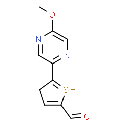 ChemSpider 2D Image | 2-(5-methoxypyrazin-2-yl)-3H-thiophene-5-carbaldehyde | C10H9N2O2S