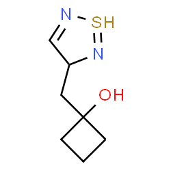 ChemSpider 2D Image | 1-(1$l^{3}-thia-2,5-diazacyclopenta-1,4-dien-3-ylmethyl)cyclobutanol | C7H11N2OS