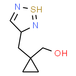 ChemSpider 2D Image | [1-(1$l^{3}-thia-2,5-diazacyclopenta-1,4-dien-3-ylmethyl)cyclopropyl]methanol | C7H11N2OS
