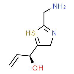 ChemSpider 2D Image | (1S)-1-[2-(aminomethyl)-4H-thiazol-5-yl]prop-2-en-1-ol | C7H11N2OS