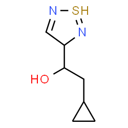 ChemSpider 2D Image | 2-cyclopropyl-1-(1$l^{3}-thia-2,5-diazacyclopenta-1,4-dien-3-yl)ethanol | C7H11N2OS