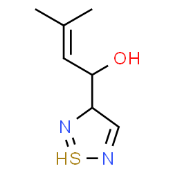 ChemSpider 2D Image | 1-(1$l^{3}-thia-2,5-diazacyclopenta-1,4-dien-3-yl)-3-methyl-but-2-en-1-ol | C7H11N2OS