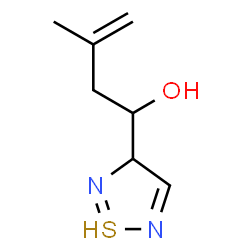 ChemSpider 2D Image | 1-(1$l^{3}-thia-2,5-diazacyclopenta-1,4-dien-3-yl)-3-methyl-but-3-en-1-ol | C7H11N2OS