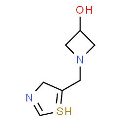 ChemSpider 2D Image | 1-(4H-thiazol-5-ylmethyl)azetidin-3-ol | C7H11N2OS