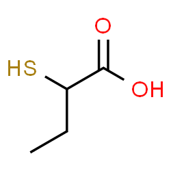 ChemSpider 2D Image | 2-Mercaptobutanoic acid | C4H8O2S