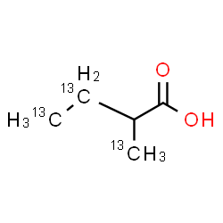 ChemSpider 2D Image | 2-(~13~C)Methyl(3,4-~13~C_2_)butanoic acid | C213C3H10O2