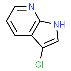 ChemSpider 2D Image | 3-Chloro-7-azaindole | C7H5ClN2